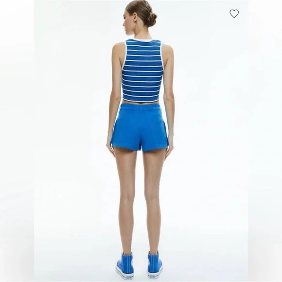 Alice + Olivia Andre Fitted Cropped Tank - Picture 4 of 11